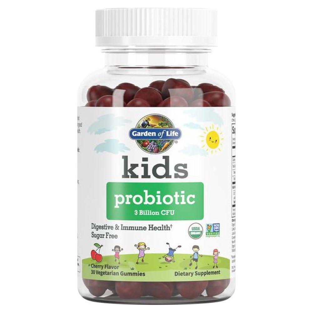 Garden of Life KIDS Probiotic 3 Billion CFU, Cherry, 30 Veg Gummies