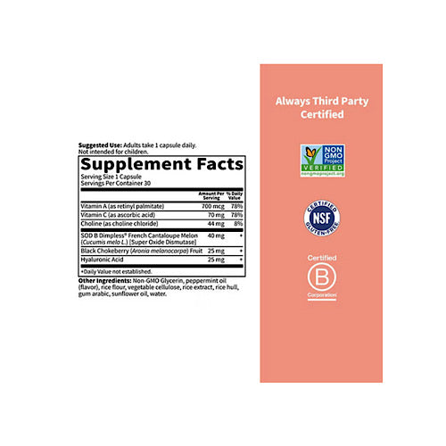 Garden of Life Skin Smooth, Sustained Release, 30 Caps
