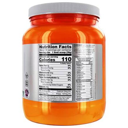 Now Foods, Beef Bone Broth Protein - 1.2 lb Powder