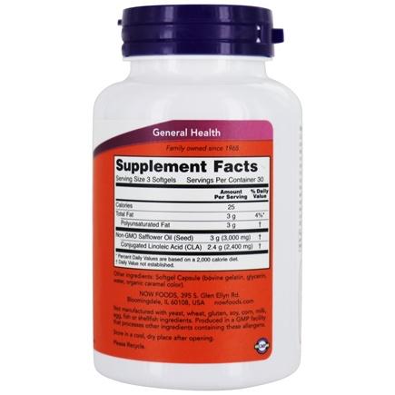 Now Foods, CLA 800 mg, 90 Softgels