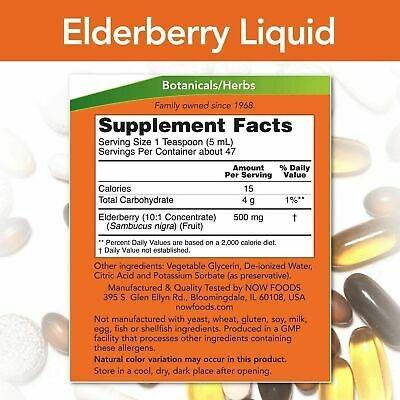 Now Foods, Elderberry Liquid, 8 fl oz