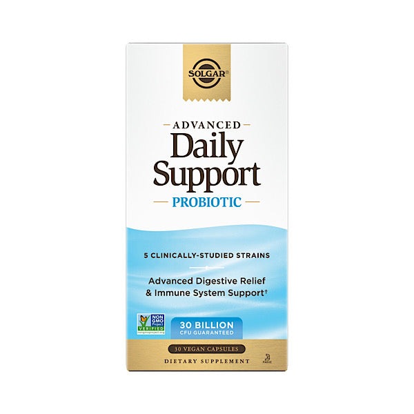 Solgar Advanced Daily Support Probiotic 30B, 30 Veg Capsules