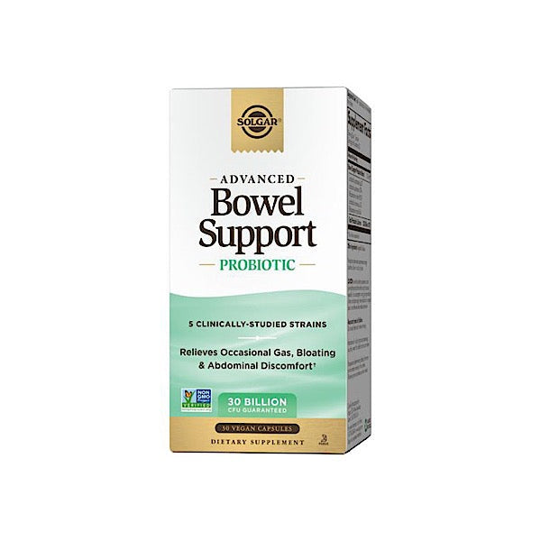 Solgar Bowel Support Probiotic 30B, 30 Veg Capsules