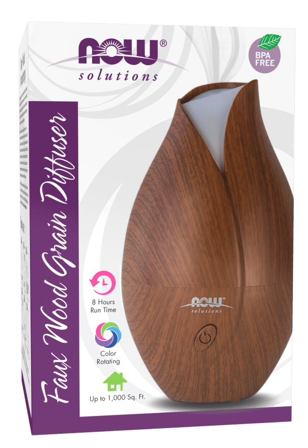 Now Solutions Ultrasonic Faux Wood Essential Oil Diffuser