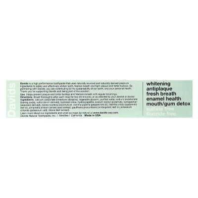 Davids, Kids + Adults Whitening + Antiplaque Toothpaste, Natural Mild Mint, 4oz
