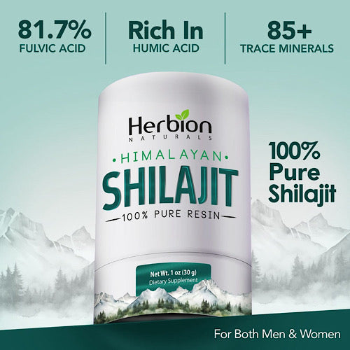 Herbion Naturals Himalayan Shilajit Resin, 100% Pure, 1oz