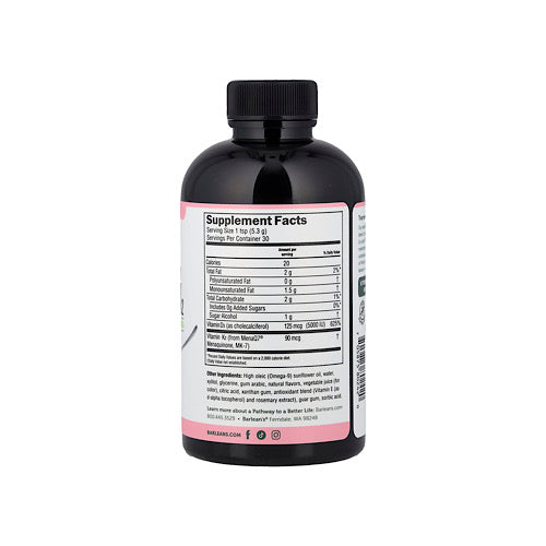 Barlean's, Seriously Delicious®, Liquid Vitamin D3 + K2, Pink Lemonade, 5.6 oz