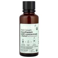 Davids, Fresh Breath Mouthwash Refill Concentrate, Natural Fresh Mint, 4 fl oz