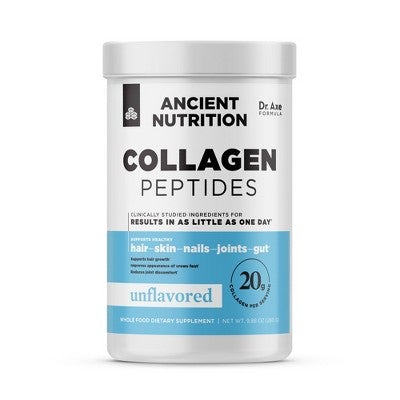 Ancient Nutrition Collagen Peptides Protein Powder UnflavoreD, 9.88 OZ