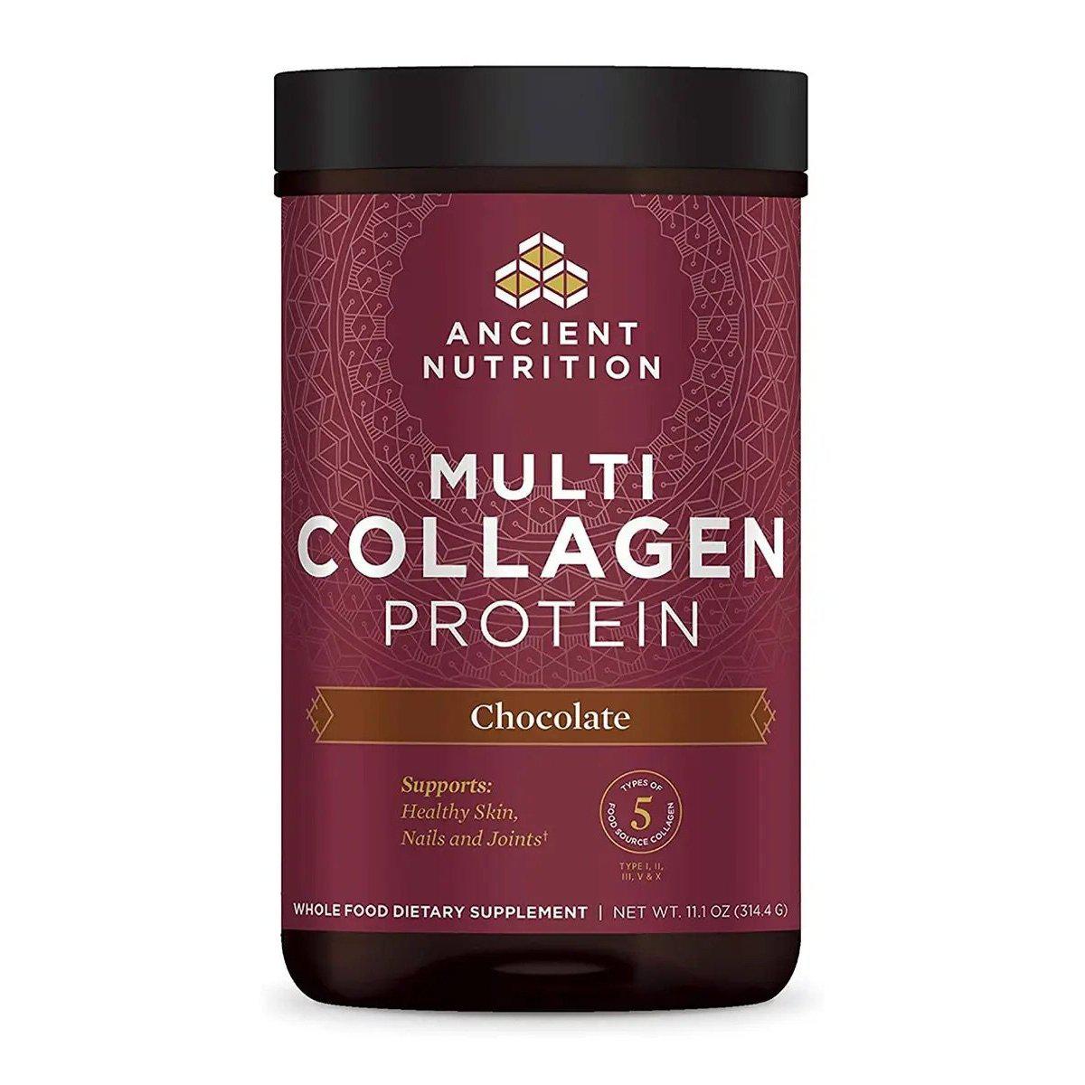 Ancient Nutrition Multi Collagen Protein Powder, Chocolate Flavor - 11.1 oz