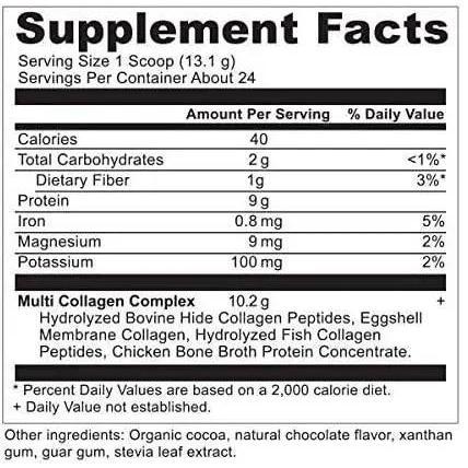 Ancient Nutrition Multi Collagen Protein Powder, Chocolate Flavor - 11.1 oz