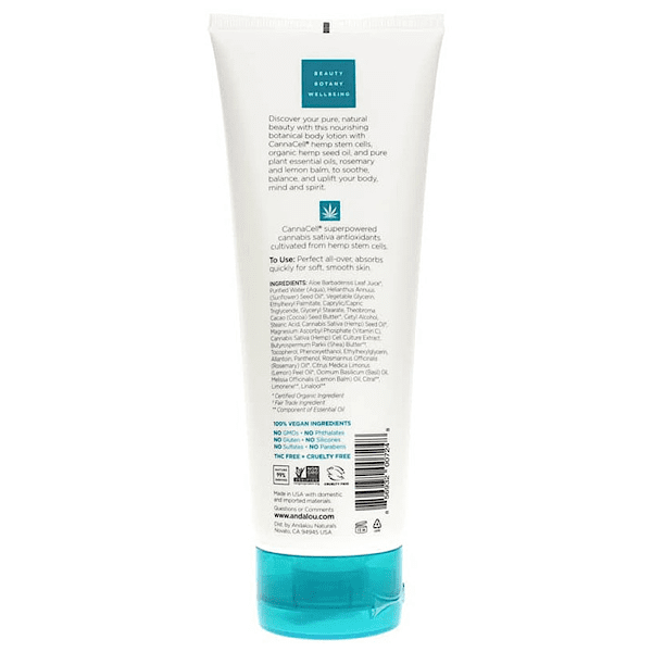 Andalou Naturals CannaCell Body Lotion, Joyful, 8 oz