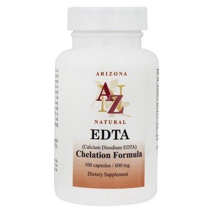 Arizona Natural EDTA 600mg, Chelation Formula, 100 Capsules