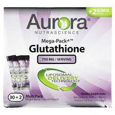 Aurora Nutrascience Mega-Pack Glutathione, Single Servings, 750 mg / 32 pkts