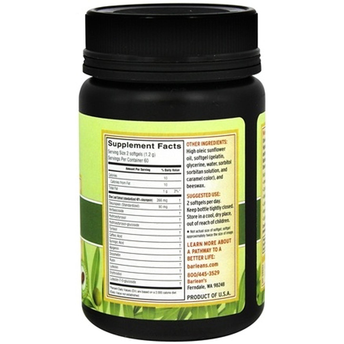 Barlean's Olive Leaf Complex, 120 Softgels