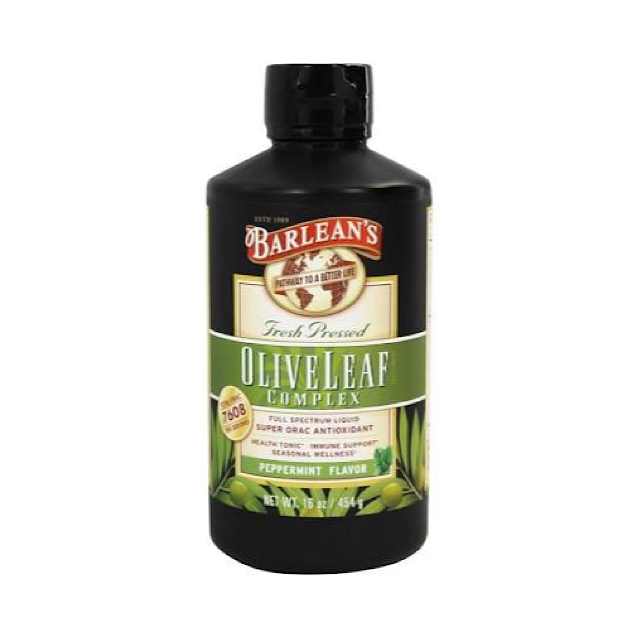 Barlean's Olive Leaf Complex, Peppermint Flavor, 16 oz