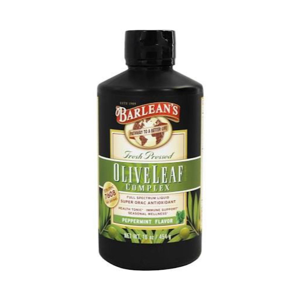 Barlean Barlean's Olive Leaf Complex, Peppermint Flavor, 16 oz – Paradise Organics