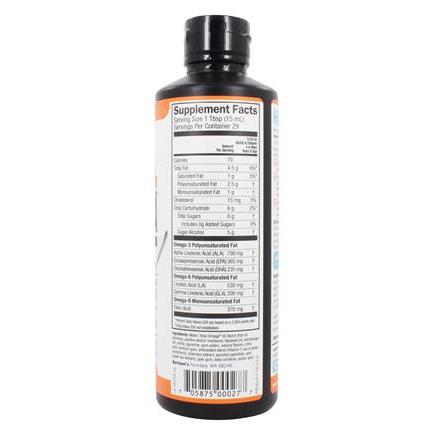 Barlean's Total Omega, 2400 mg, Orange Creme, 16 fl. oz