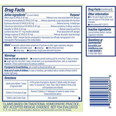 Boiron Allergy Calm, 60 Tablets