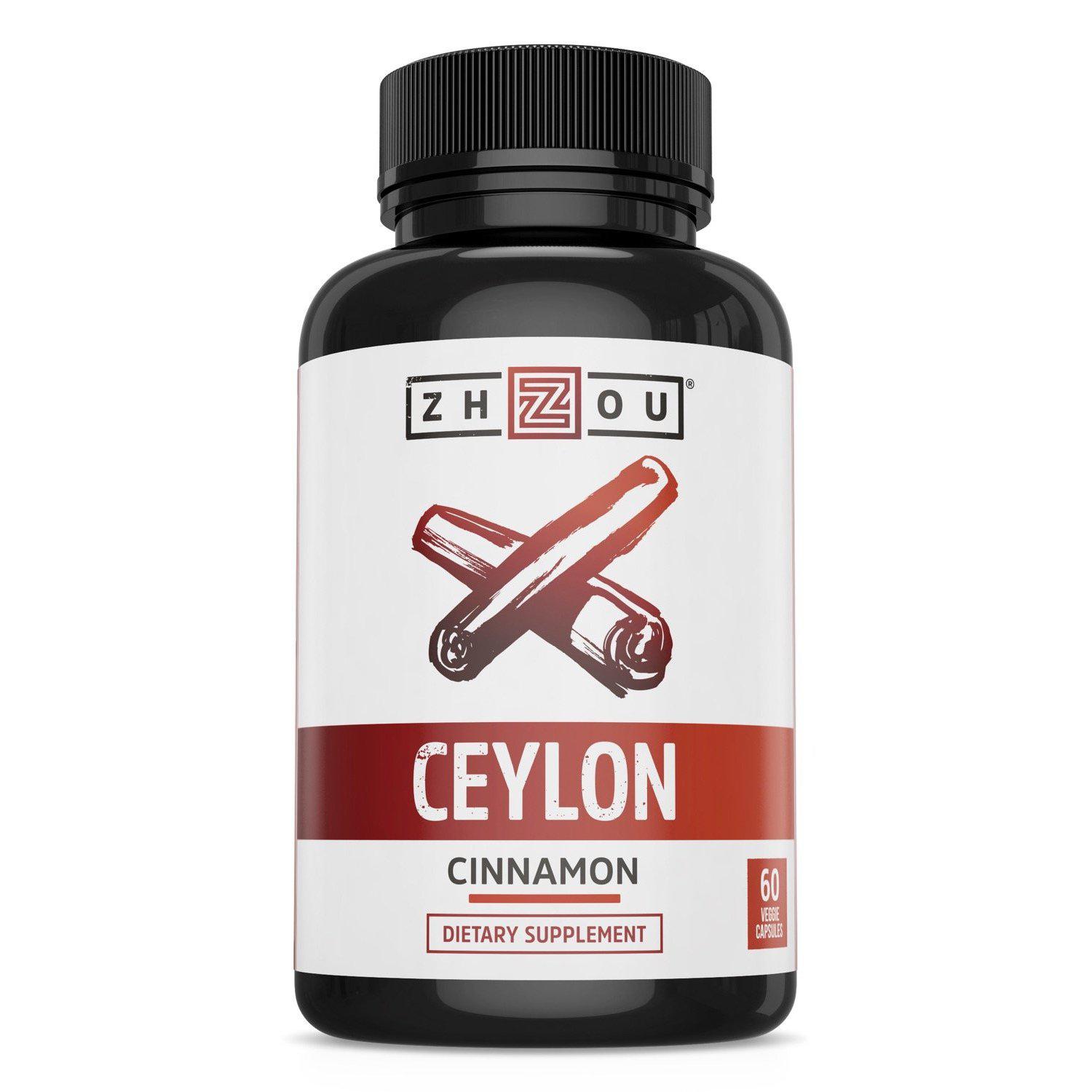 Zhou, Ceylon Cinnamon 1200 mg, 60 Veg Capsules