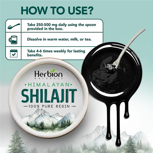 Herbion Naturals Himalayan Shilajit Resin, 100% Pure, 1oz