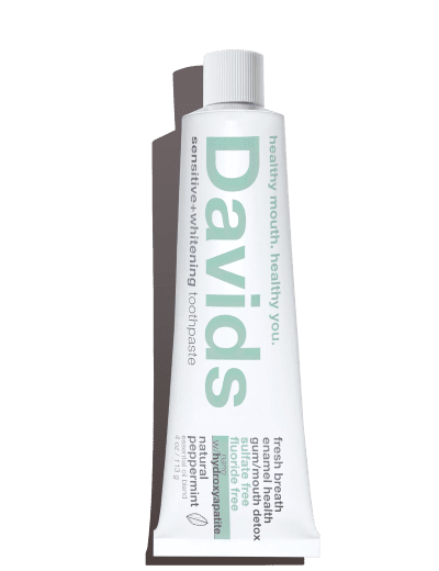 Davids Sensitive+Whitening Nano-Hydroxyapatite Toothpaste 4oz, Peppermint