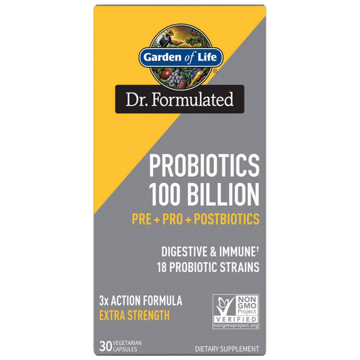 Dr. Formulated Probiotics 100 Billion, 30 Capsules