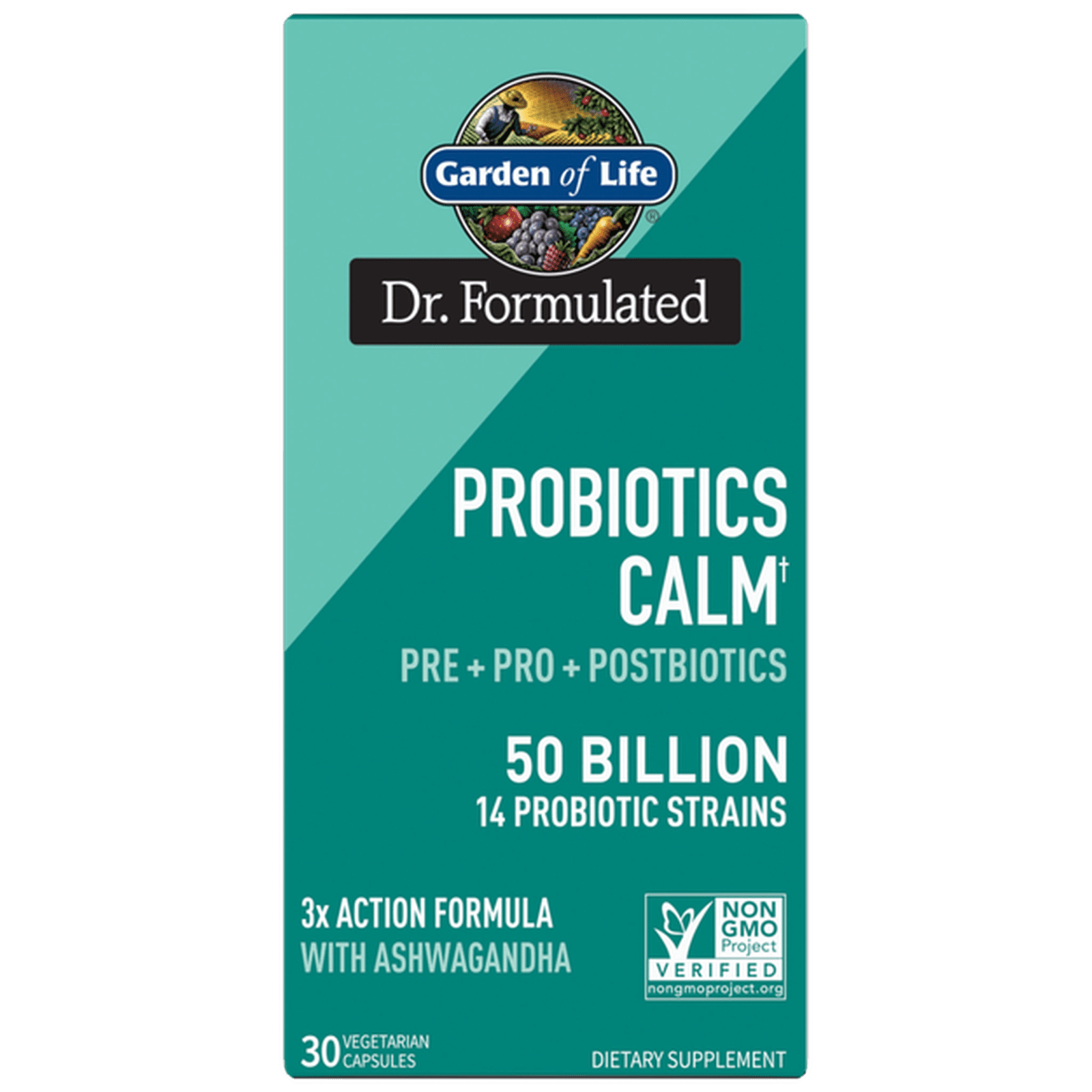 Dr. Formulated Probiotics Calm† 50 Billion, 30 Capsules