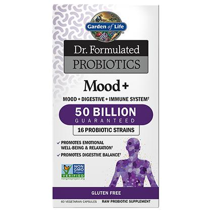 Dr. Formulated Probiotics Mood+ 50 Billion CFU, 60 Capsules