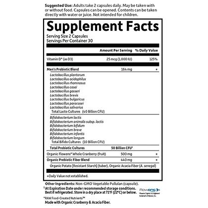 Dr. Formulated Probiotics Prostate+ 50 Billion CFU, 60 Veg Capsules