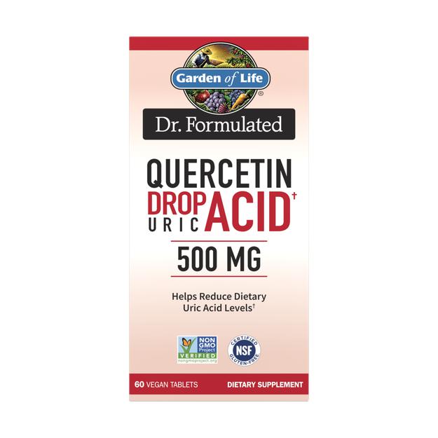 Dr. Formulated Quercetin Drop Uric Acid 500 mg, 60 Veg Tablets