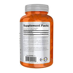 NOW Foods, Sports, Creatine Monohydrate, 750 mg, 240 Veg Capsules