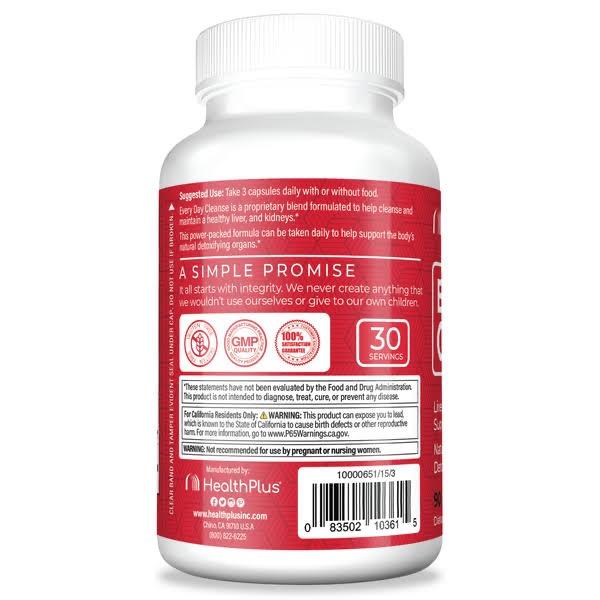 Health Plus, Everyday Cleanse, 90 Capsules