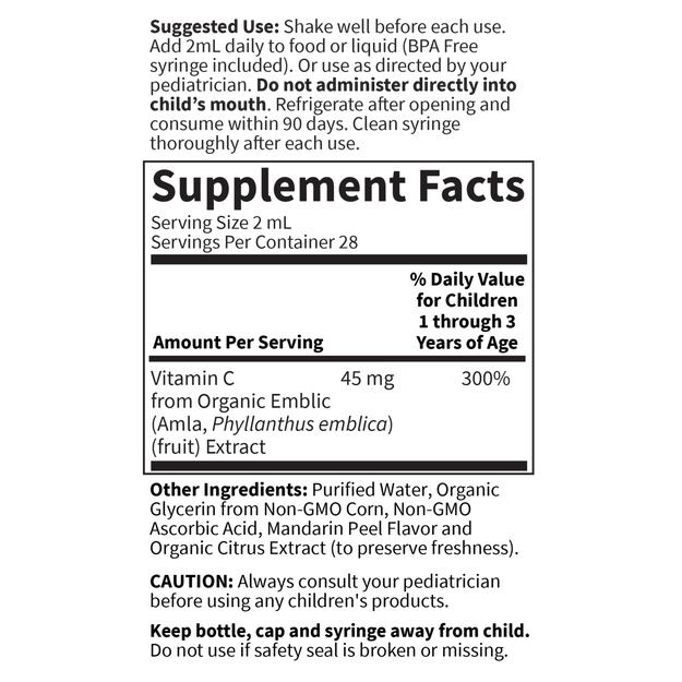 Garden of Life BABY Vitamin C Liquid, 1.9 fl oz