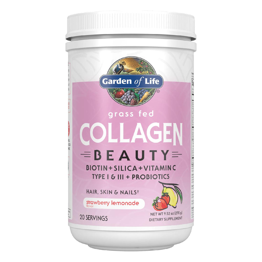 Garden of Life Grass Fed Collagen Beauty Strawberry Lemonade - 9.52 oz
