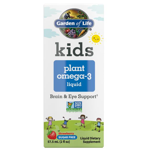 Garden of Life KIDS Plant Omega-3 Liquid Sugar Free Strawberry - 2 fl. oz