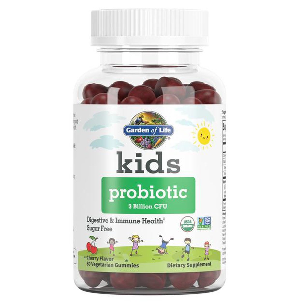 Garden of Life KIDS Probiotic 3 Billion CFU, Cherry, 30 Veg Gummies