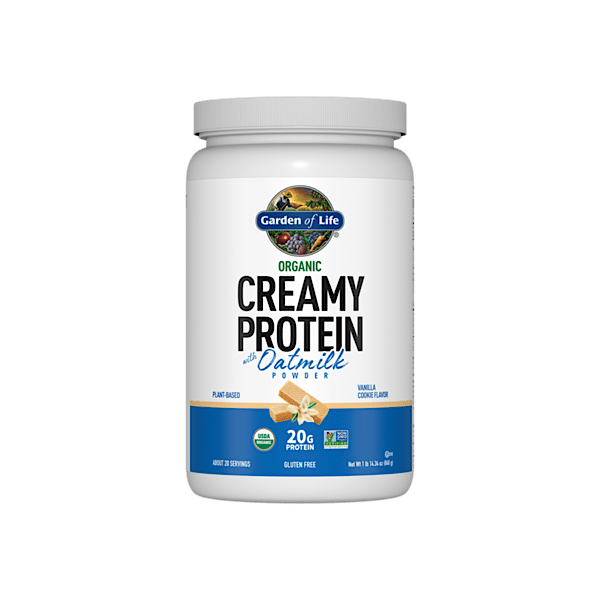 Garden of Life Organic Creamy Protein w/ Oatmilk Powder, Vanilla, 860g