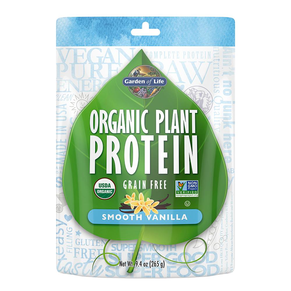 Garden of Life Organic Plant Protein Vanilla, 9.4 oz Powder