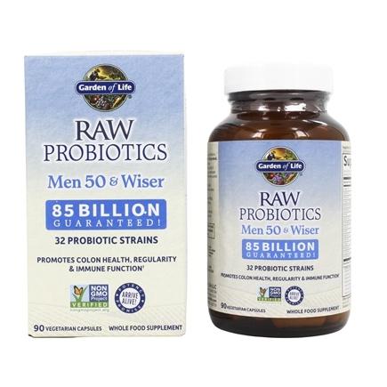 Garden of Life RAW Probiotics 50 & Wiser Men 85 Billion CFU - 90 Veg Capsules