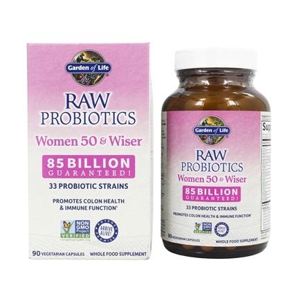 Garden of Life RAW Probiotics 50 & Wiser Women 85 Billion CFU - 90 Veg Capsules