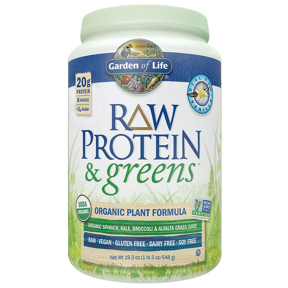 Garden of Life Raw Organic Protein & Greens Vanilla, 19.3 oz Powder