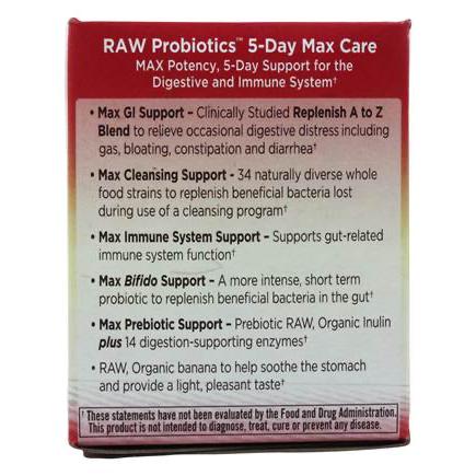 Garden of Life Raw Probiotics 5-Day Max Care - 2.4 oz Powder