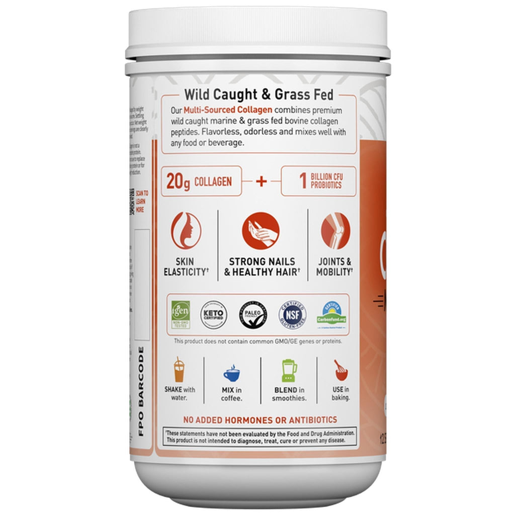 Garden of Life Wild Caught & Grass Fed Collagen Multi-Sourced - 9.52 oz Powder