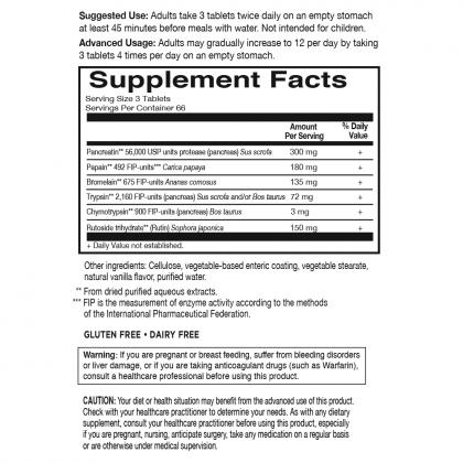Garden of Life Wobenzym N Healthy Inflammation and Joint Support, 200 Coated Tablets
