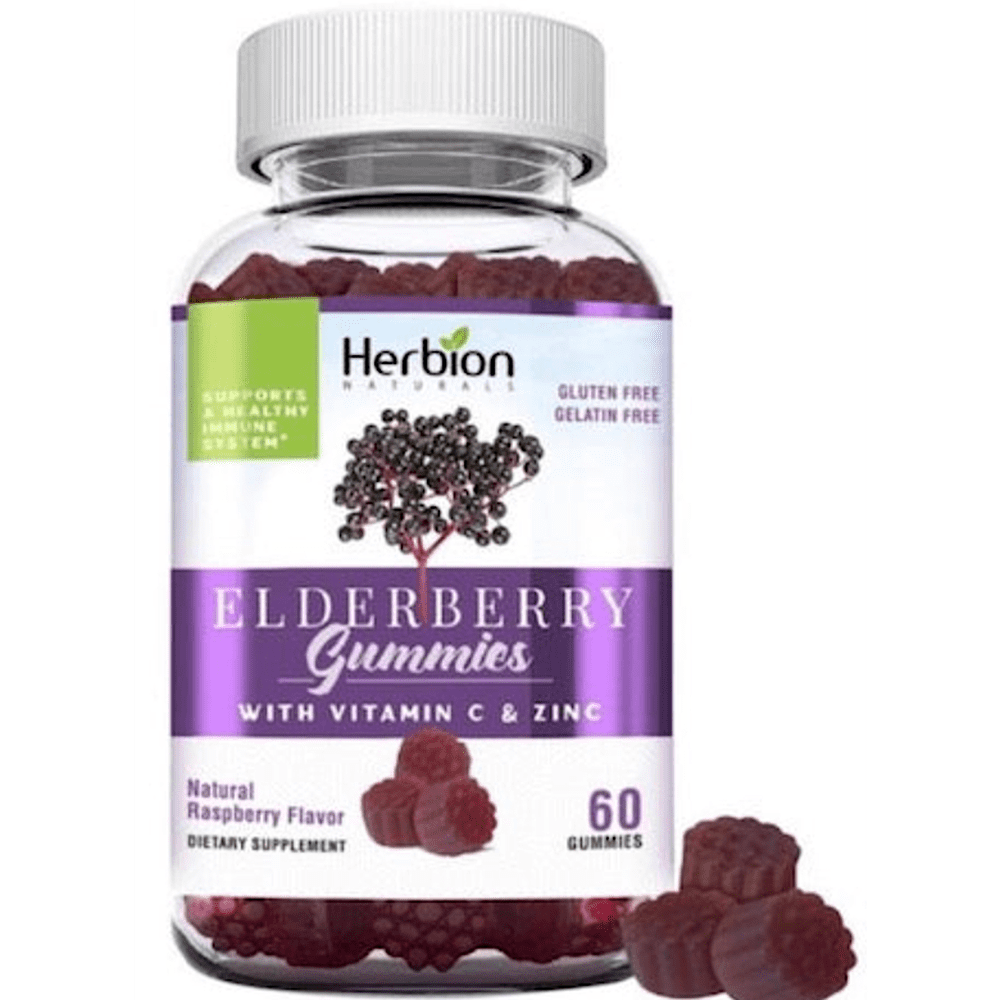 Herbion Naturals Elderberry Gummies, 60 Gummies