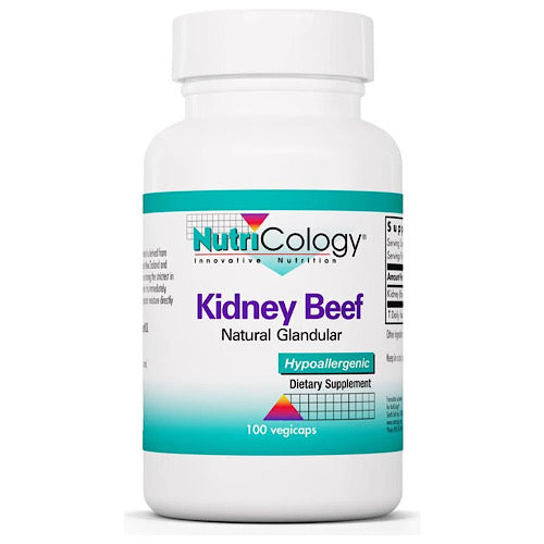 NutriCology, Kidney Beef Natural Glandular, 100 vegicaps
