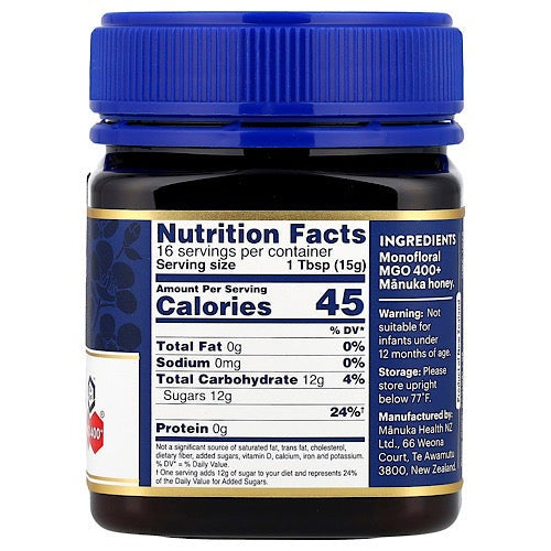 Manuka Health, Raw Manuka Honey, UMF 13+, MGO 400+, 8.8 oz