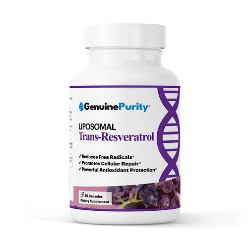 Genuine Purity Liposomal Trans-Resveratrol 500mg, 60 Capsules
