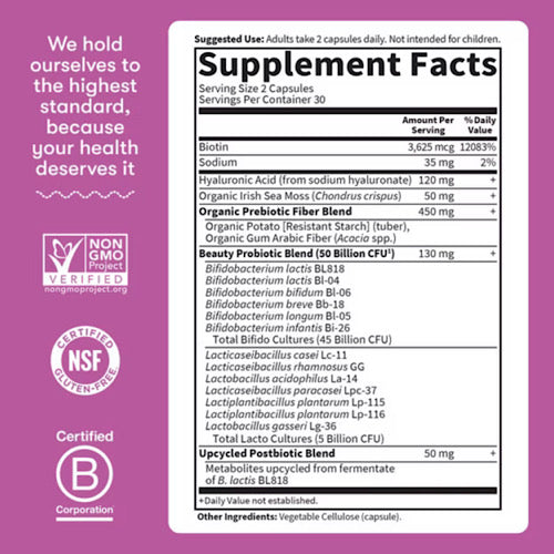 Dr. Formulated Probiotics Beauty 50Bill, 60 Caps